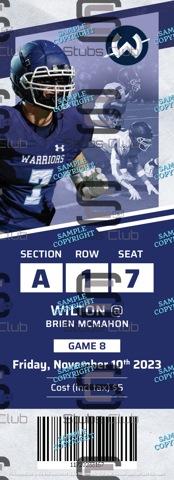 Custom Commemorative Ticket Stub